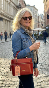 Bolsa Vermelho Carmim - Classe Couro