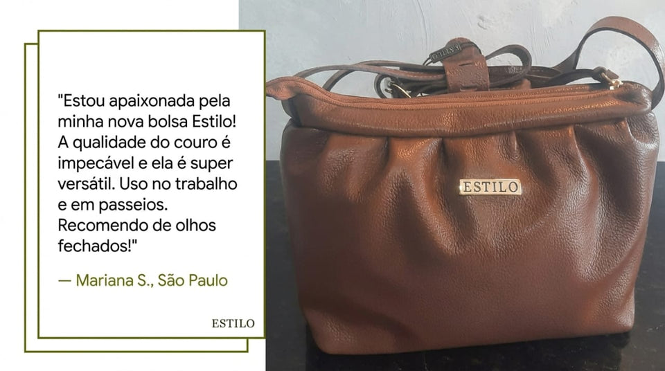 Bolsa Fashion - Estilo Couro