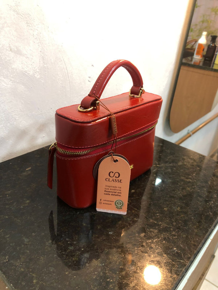 Bolsa Vermelho Carmim - Classe Couro